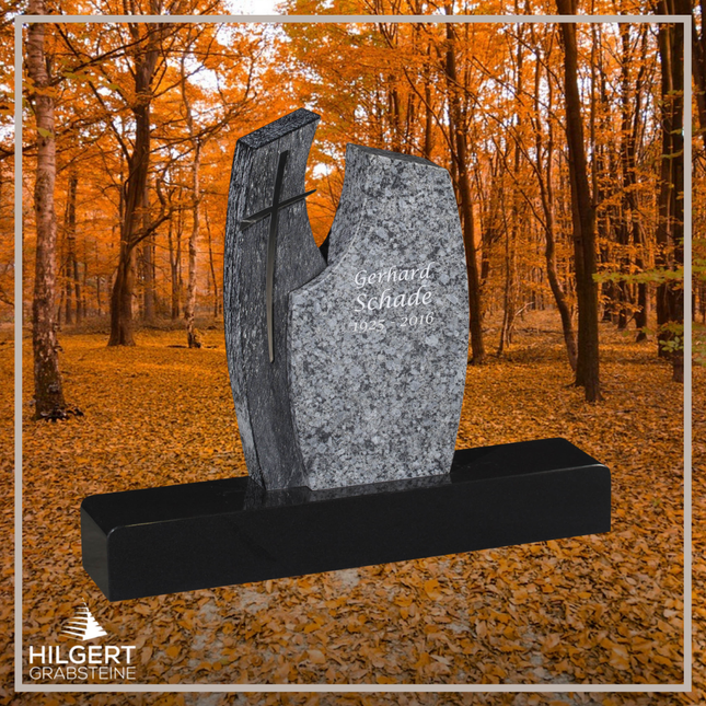 HO-GR-003145-1 | Hilgert Grabsteine | Stehender Grabstein aus Naturstein