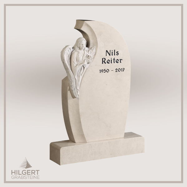 HO-GR-003170 | Hilgert Grabsteine | Stehender Grabstein aus Naturstein