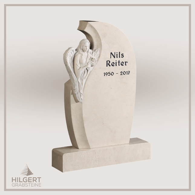 HO-GR-003170 | Hilgert Grabsteine | Stehender Grabstein aus Naturstein