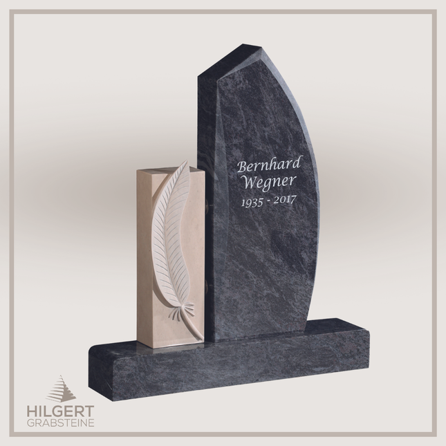 HO-GR-003171 | Hilgert Grabsteine | Stehender Grabstein aus Naturstein