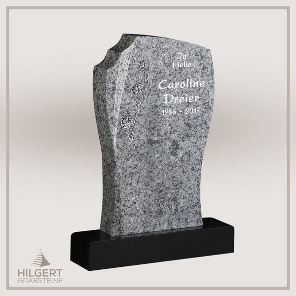 HO-GR-003178 | Hilgert Grabsteine | Stehender Grabstein aus Naturstein