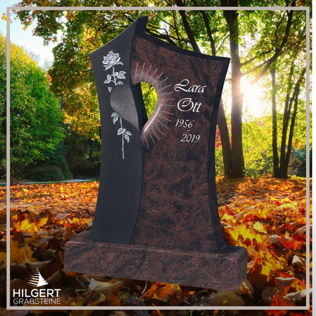 HO-GR-003240 | Hilgert Grabsteine | Stehender Grabstein aus Naturstein