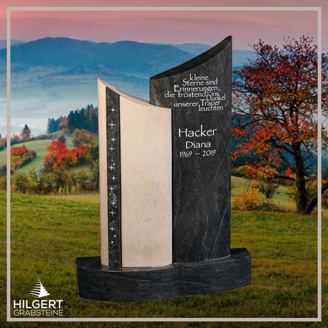 HO-GR-003243 | Hilgert Grabsteine | Stehender Grabstein aus Naturstein