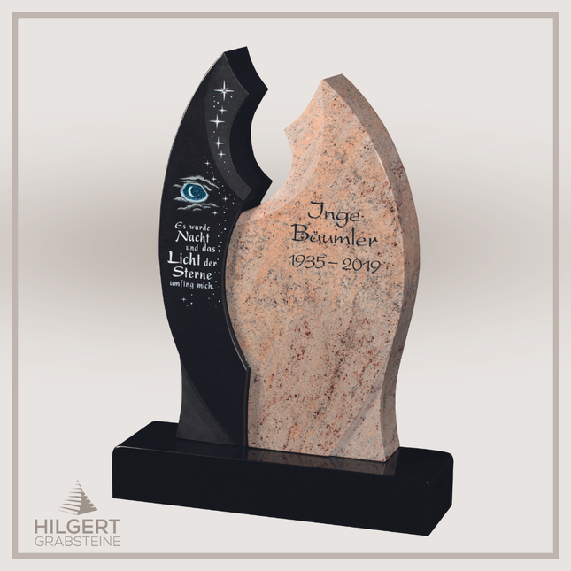 HO-GR-003244 | Hilgert Grabsteine | Stehender Grabstein aus Naturstein