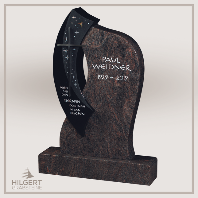 HO-GR-003246 | Hilgert Grabsteine | Stehender Grabstein aus Naturstein