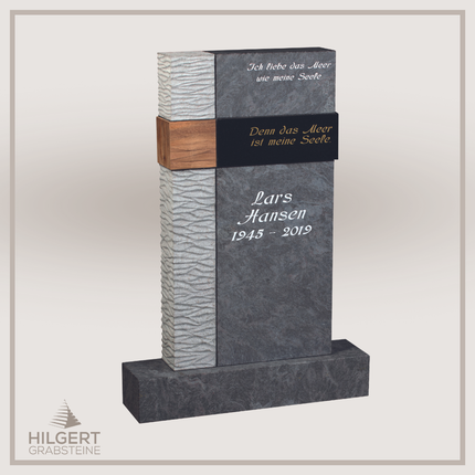 HO-GR-003281 | Hilgert Grabsteine | Stehender Grabstein aus Naturstein