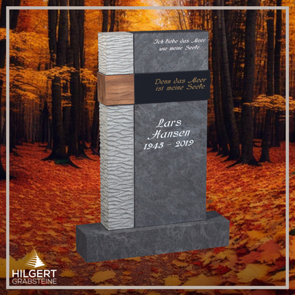 HO-GR-003281 | Hilgert Grabsteine | Stehender Grabstein aus Naturstein
