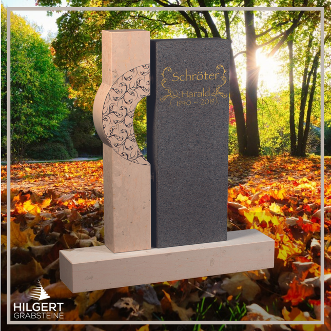 HO-GR-003283 | Hilgert Grabsteine | Stehender Grabstein aus Naturstein