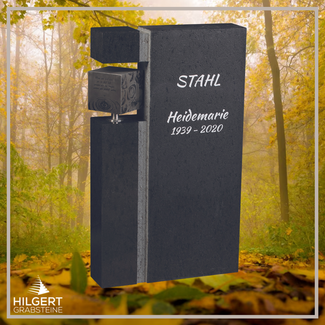 HO-GR-003284 | Hilgert Grabsteine | Stehender Grabstein aus Naturstein