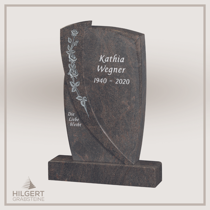 HO-GR-003319 | Hilgert Grabsteine | Stehender Grabstein aus Naturstein