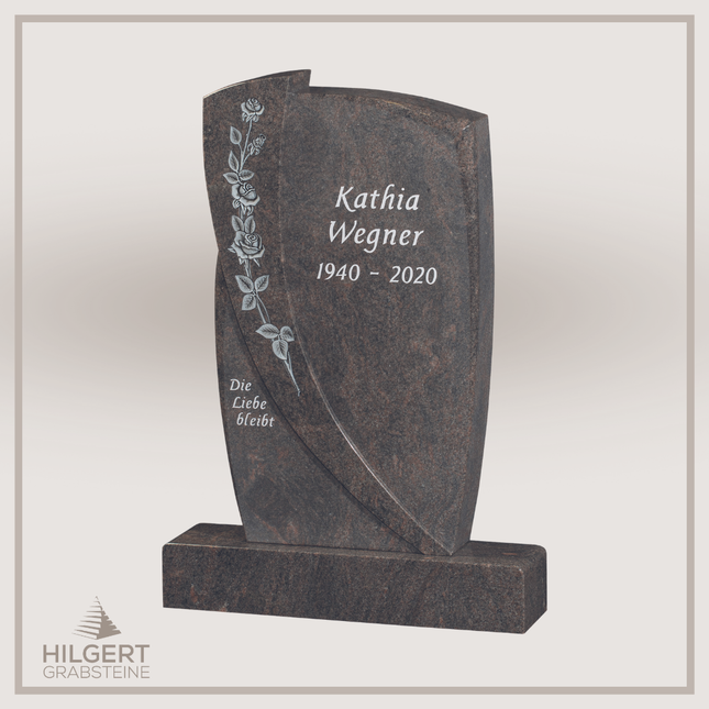 HO-GR-003319 | Hilgert Grabsteine | Stehender Grabstein aus Naturstein