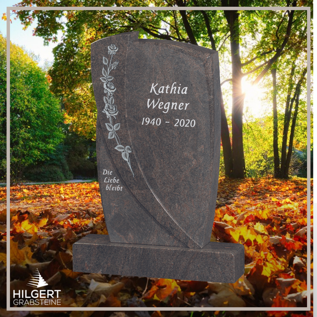 HO-GR-003319 | Hilgert Grabsteine | Stehender Grabstein aus Naturstein