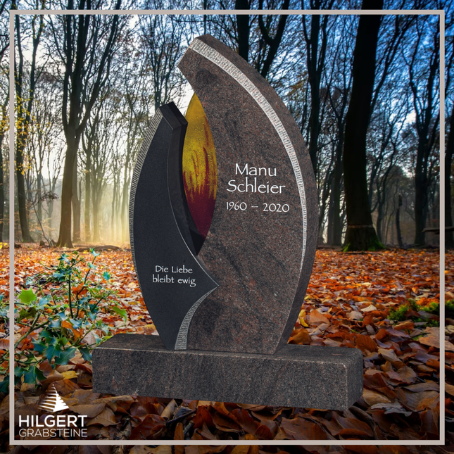 HO-GR-003325 | Hilgert Grabsteine | Stehender Grabstein aus Naturstein
