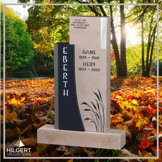 HO-GR-003330 | Hilgert Grabsteine | Stehender Grabstein aus Naturstein