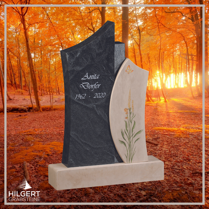 HO-GR-003335 | Hilgert Grabsteine | Stehender Grabstein aus Naturstein