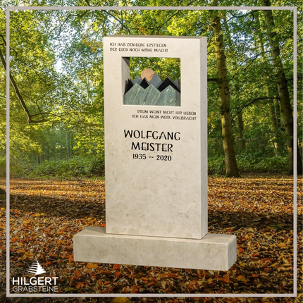 HO-GR-003349 | Hilgert Grabsteine | Stehender Grabstein aus Naturstein