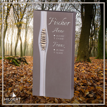 HO-GR-003376 | Hilgert Grabsteine | Stehender Grabstein aus Naturstein