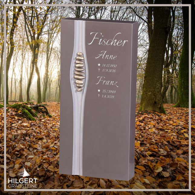HO-GR-003376 | Hilgert Grabsteine | Stehender Grabstein aus Naturstein