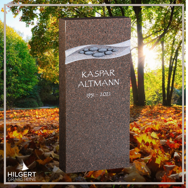 HO-GR-003378 | Hilgert Grabsteine | Stehender Grabstein aus Naturstein