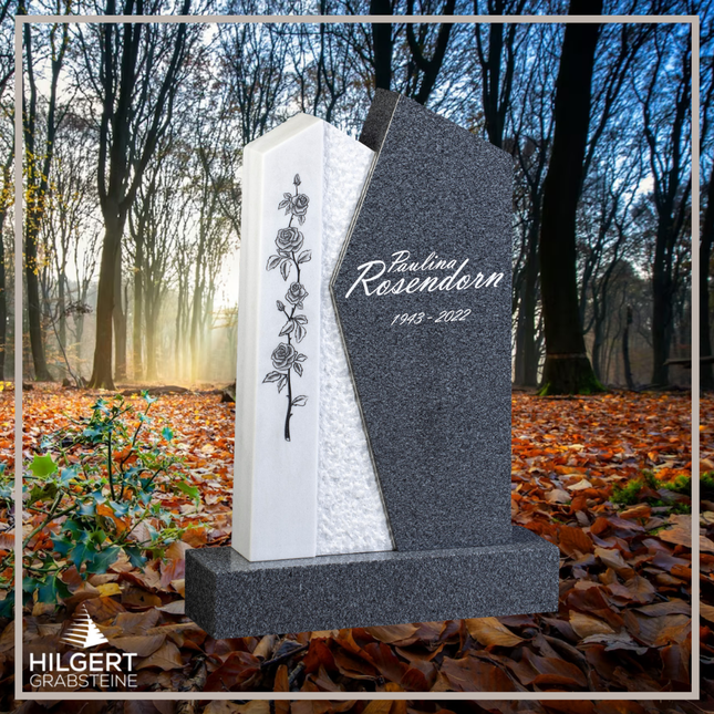 HO-GR-003379 | Hilgert Grabsteine | Stehender Grabstein aus Naturstein