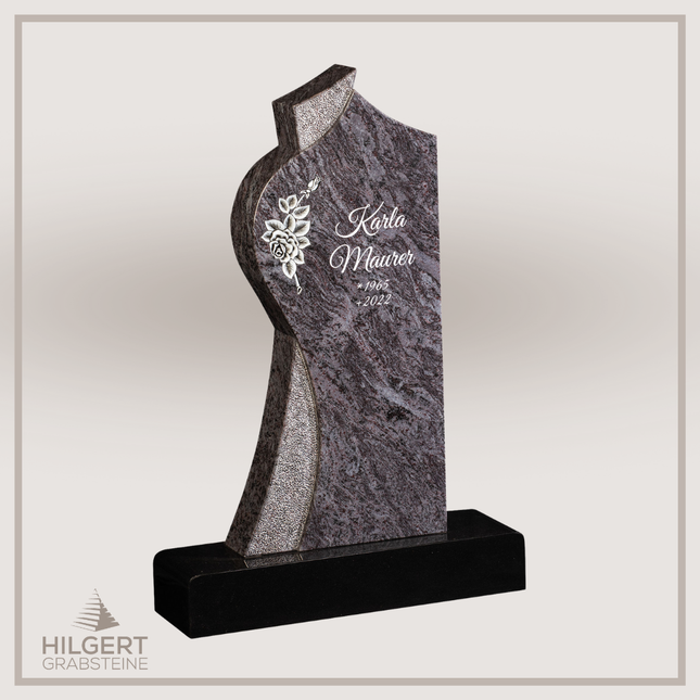 HO-GR-003381 | Hilgert Grabsteine | Stehender Grabstein aus Naturstein