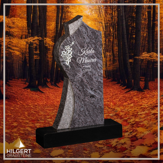 HO-GR-003381 | Hilgert Grabsteine | Stehender Grabstein aus Naturstein