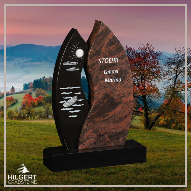 HO-GR-003382 | Hilgert Grabsteine | Stehender Grabstein aus Naturstein