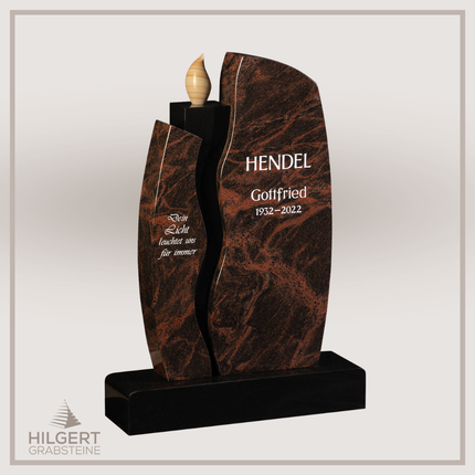 HO-GR-003386 | Hilgert Grabsteine | Stehender Grabstein aus Naturstein