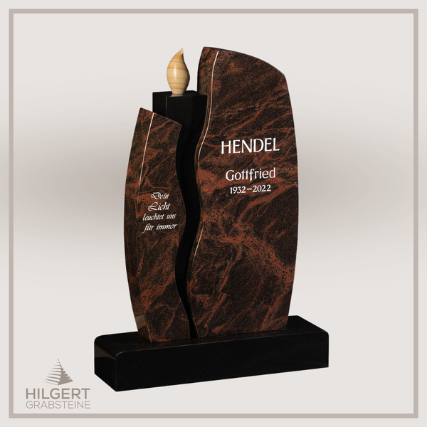 HO-GR-003386 | Hilgert Grabsteine | Stehender Grabstein aus Naturstein