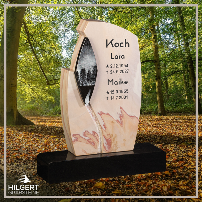HO-GR-003392 | Hilgert Grabsteine | Stehender Grabstein aus Naturstein