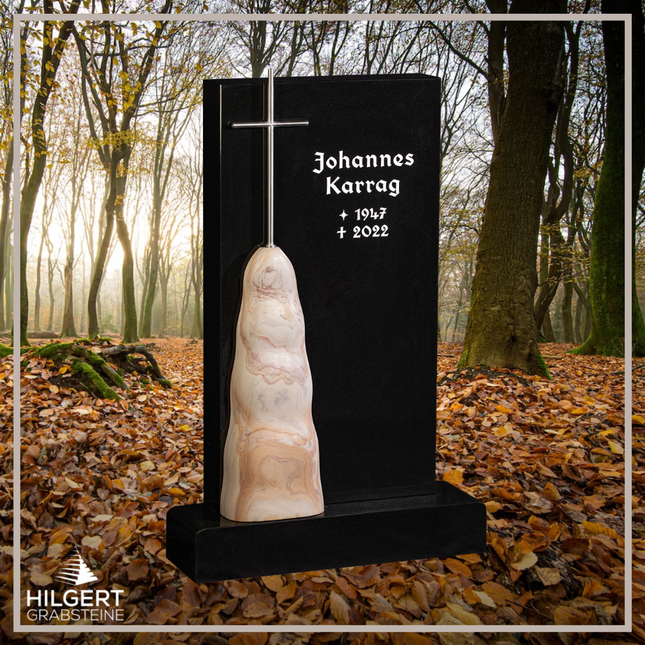 HO-GR-003396 | Hilgert Grabsteine | Stehender Grabstein aus Naturstein