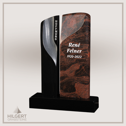 HO-GR-003398 | Hilgert Grabsteine | Stehender Grabstein aus Naturstein