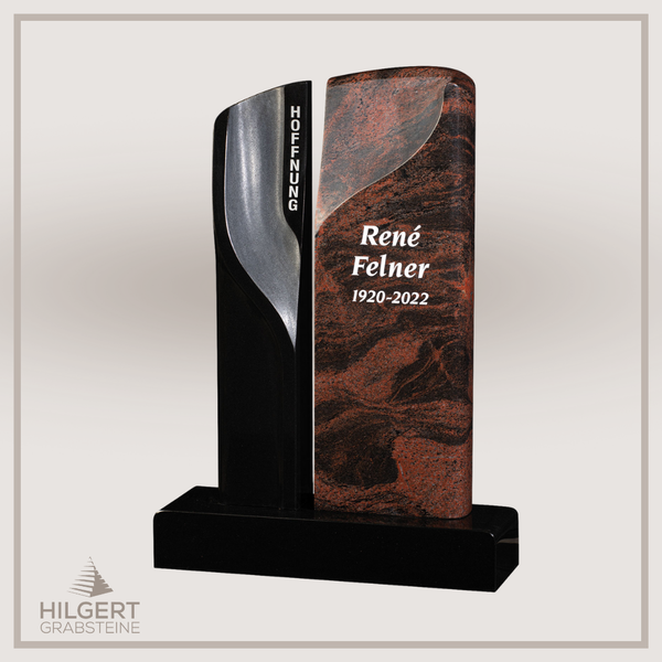 HO-GR-003398 | Hilgert Grabsteine | Stehender Grabstein aus Naturstein