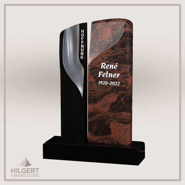 HO-GR-003398 | Hilgert Grabsteine | Stehender Grabstein aus Naturstein
