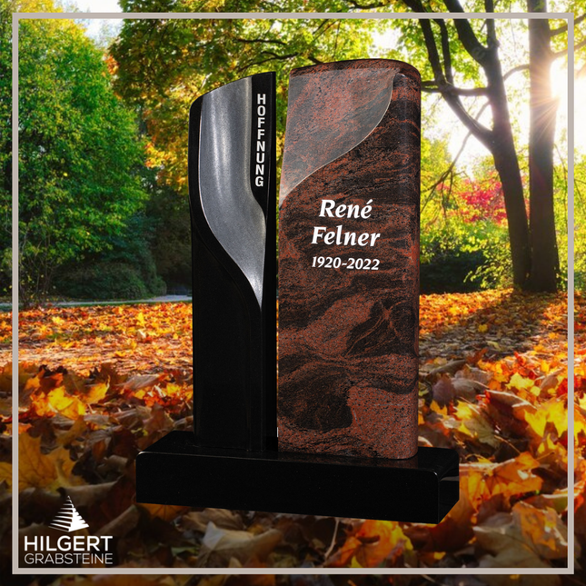 HO-GR-003398 | Hilgert Grabsteine | Stehender Grabstein aus Naturstein