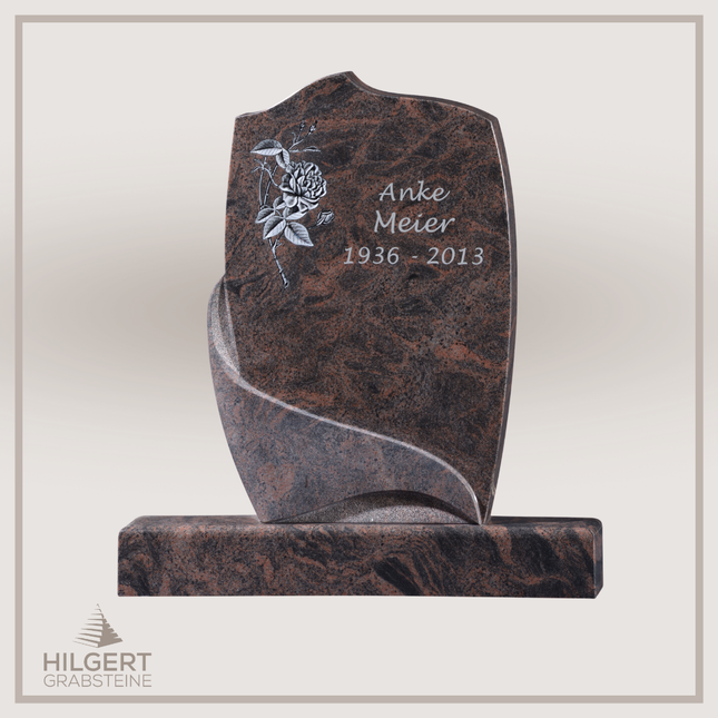 HO-GR-15 | Hilgert Grabsteine | Stehender Grabstein aus Naturstein