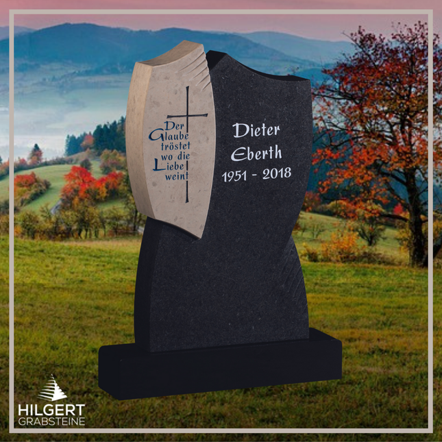 HO-GR-19003217 | Hilgert Grabsteine | Stehender Grabstein aus Naturstein