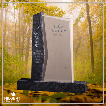 HO-GR-2849 | Hilgert Grabsteine | Stehender Grabstein aus Naturstein