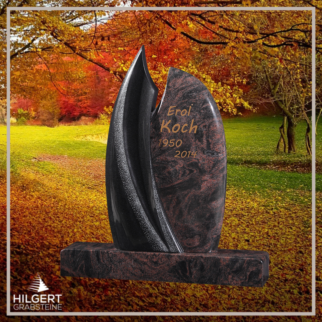 HO-GR-2870 | Hilgert Grabsteine | Stehender Grabstein aus Naturstein
