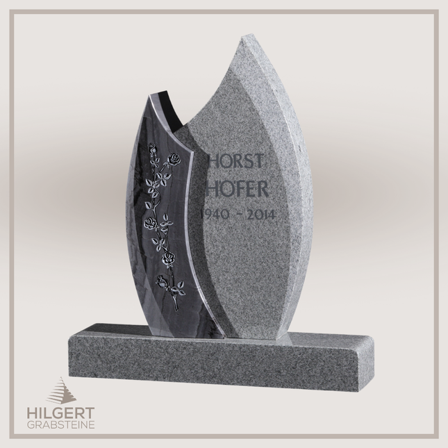 HO-GR-2946 | Hilgert Grabsteine | Stehender Grabstein aus Naturstein