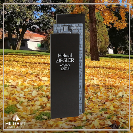 HO-HA-647 | Hilgert Grabsteine | Stehender Grabstein aus Naturstein