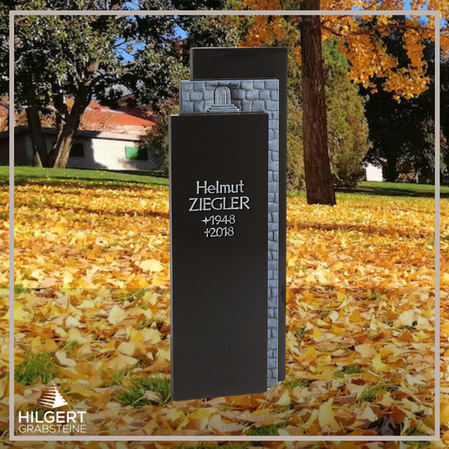 HO-HA-647 | Hilgert Grabsteine | Stehender Grabstein aus Naturstein
