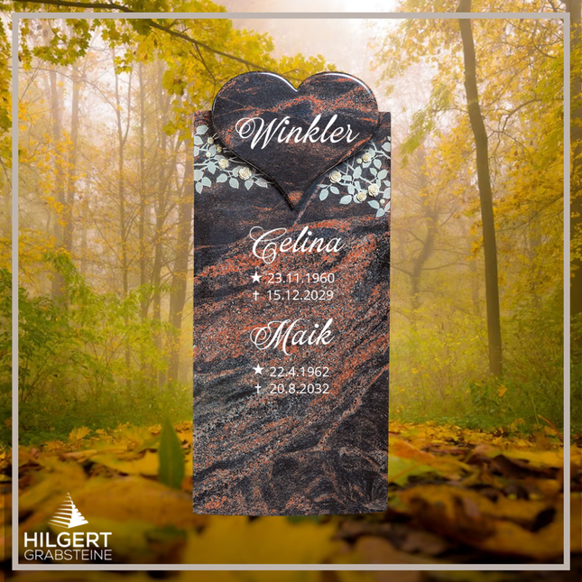 HO-HA-962 | Hilgert Grabsteine | Stehender Grabstein aus Naturstein