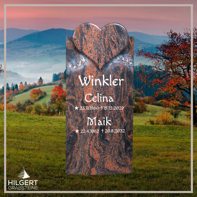 HO-HA-962 | Hilgert Grabsteine | Stehender Grabstein aus Naturstein