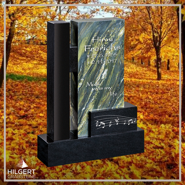 HO-HA-980 | Hilgert Grabsteine | Stehender Grabstein aus Naturstein