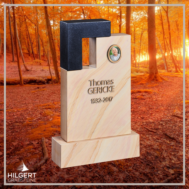 HO-HA-988 | Hilgert Grabsteine | Stehender Grabstein aus Naturstein