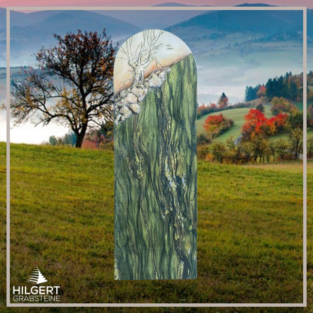 HO-HA-A24-W18 | Hilgert Grabsteine | Stehender Grabstein aus Naturstein