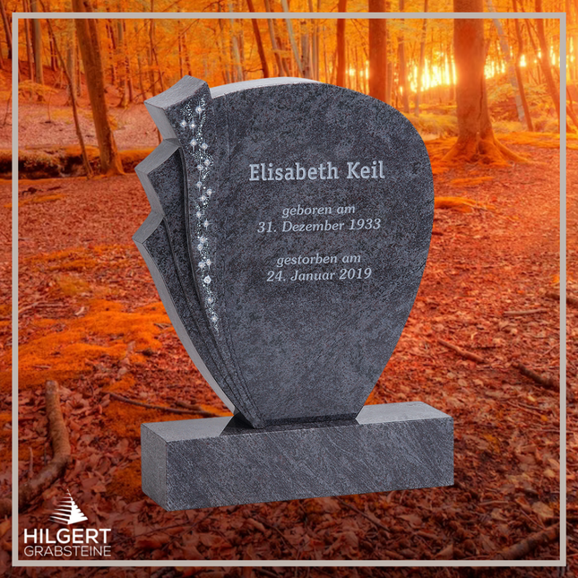 HO-HA-C10-SW9 | Hilgert Grabsteine | Stehender Grabstein aus Naturstein