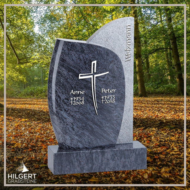 HO-HA-C23 | Hilgert Grabsteine | Stehender Grabstein aus Naturstein