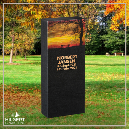 HO-HA-FR06 | Hilgert Grabsteine | Stehender Grabstein aus Naturstein